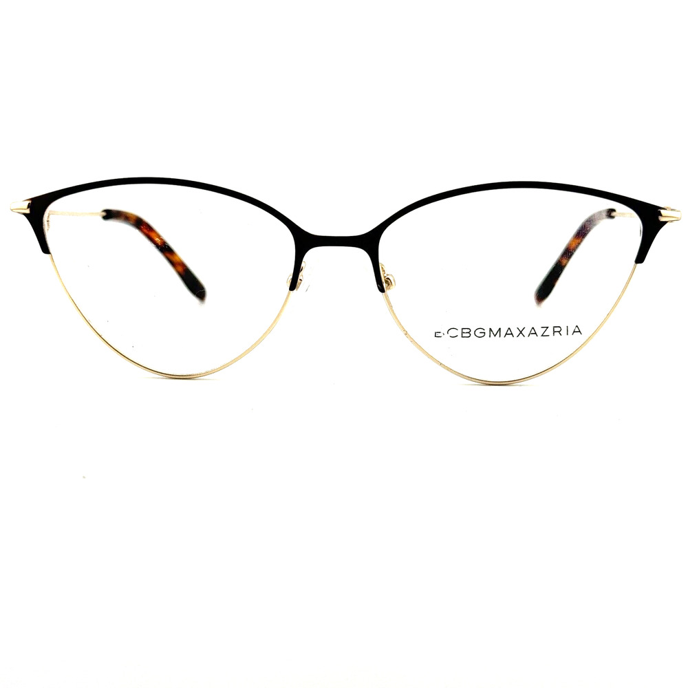 BCBG Maxazria‎ Cat Eye Eyeglasses Frames 54 16 135 Arla Gold Tortoise H13436